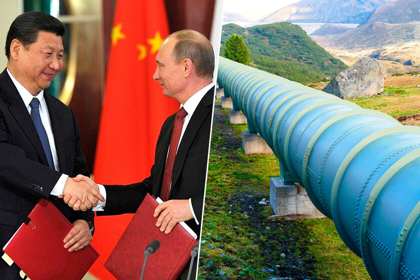 Una tubería de gas gigante a China