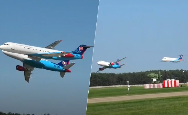No son combatientes, son aviones del gobierno de Eslovaquia. El día en un Airbus A319 y un Fokker 100 robaron el espectáculo
– El diario andino