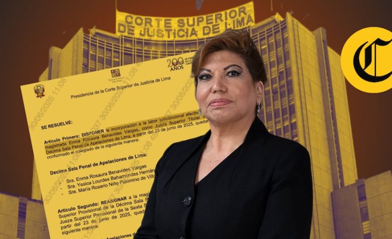Enma Benavides: la hermana Patricia Benavides regresa como presidenta del jefe de Holf Court Lima | Citación

 – El diario andino