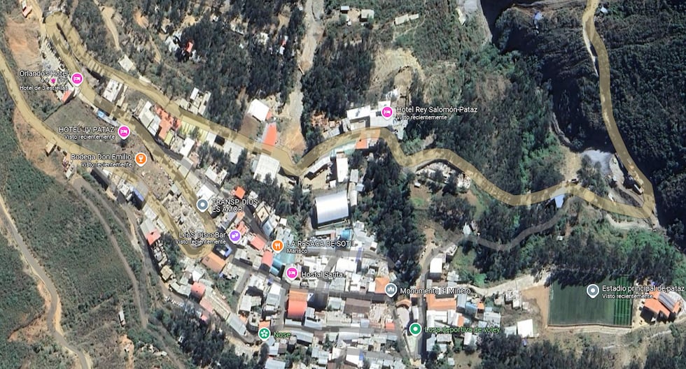 Pataz | Cinco tribunales de Fulito y dos hoteles de lujo vinculados al crimen: el crecimiento de la sala de rutas visto desde el satélite | Reimfo | Minería informal | Minería ilegal | Libertad | PERÚ

 – El diario andino
