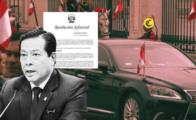 Eduardo Arana | PCM clasifica la información sobre sus vehículos según sea necesario: Los expertos dudan de la decisión | Citación
– El diario andino