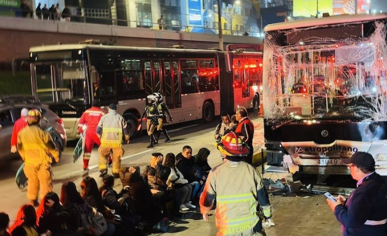 Teoría detrás del triple choque de autobuses metropolitanos: el accidente se pone debajo de la lupa a las unidades y conductores | CAL
– El diario andino