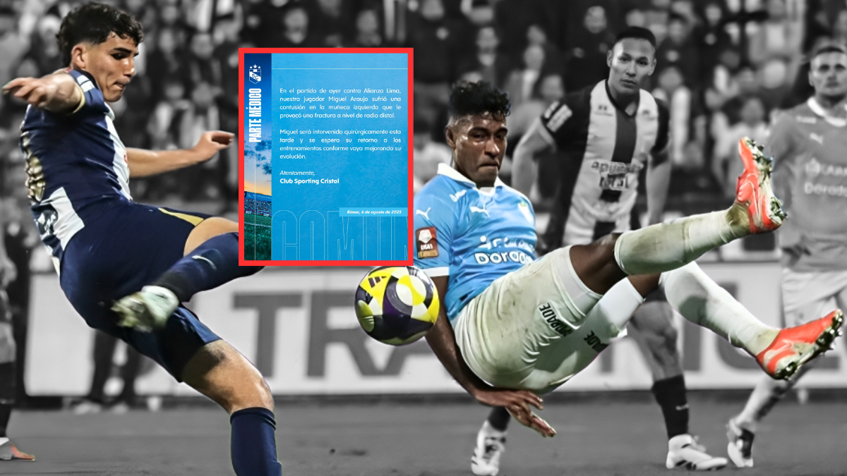 Miguel Araujo habría resultado herido en Sporting Cristal vs Alianza Lima

 – El diario andino
