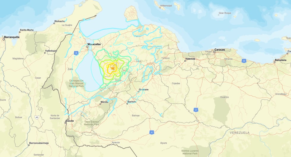 El temblor de magnitud 6.2 Shakes al oeste de Venezuela

 – El diario andino