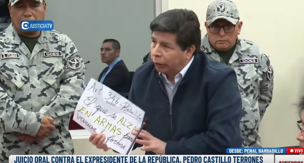 Pedro Castillo en pleno tribunal contra él: «El ministerio oficial muestra las armas que utilicé el 7 de diciembre al menos una pistola de agua» | Citación

 – El diario andino