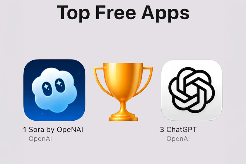 OpenAi no solo domina en IA. Ahora la App Store en los Estados Unidos con Sora y Chatgpt también está «comiendo»

 – El diario andino