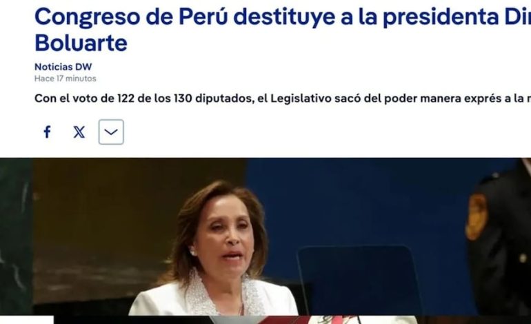 La vacante de Dina Boluarte: así reaccionó la prensa internacional
– El diario andino