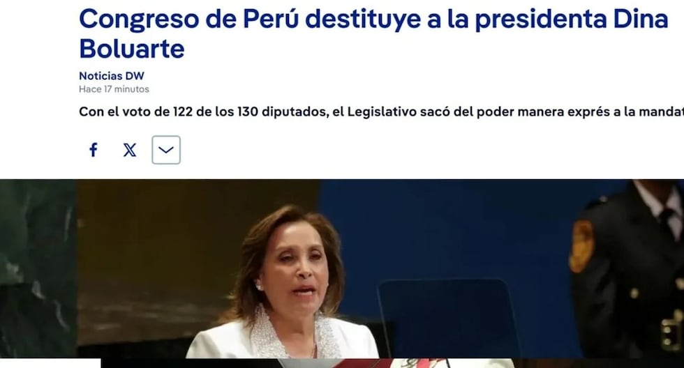 La vacante de Dina Boluarte: así reaccionó la prensa internacional

 – El diario andino