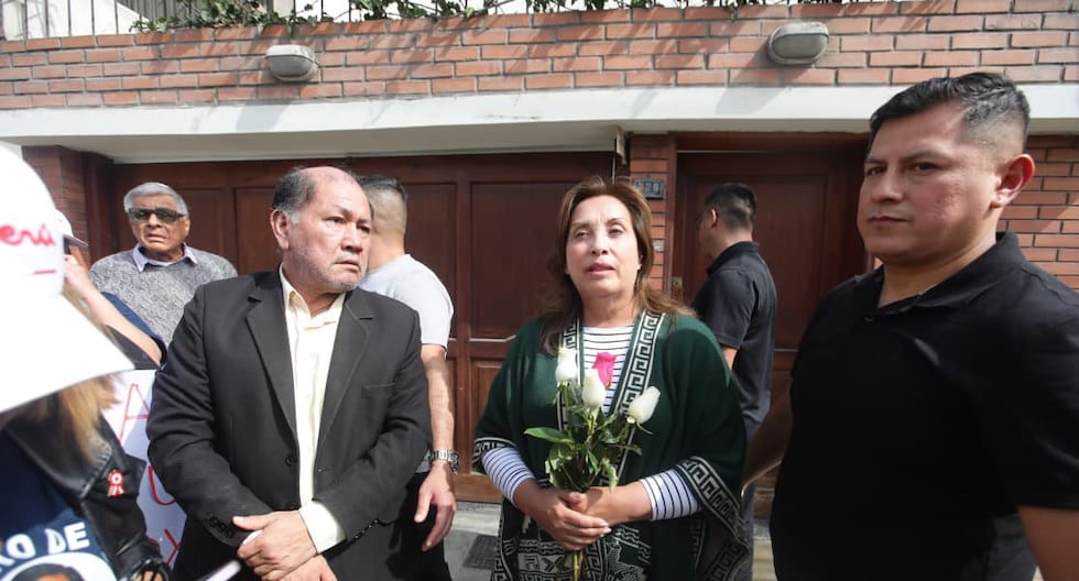 Dina Boluarte recibe un grupo de simpatizantes en la puerta de su casa un día después de su vacante laboral | Citación

 – El diario andino