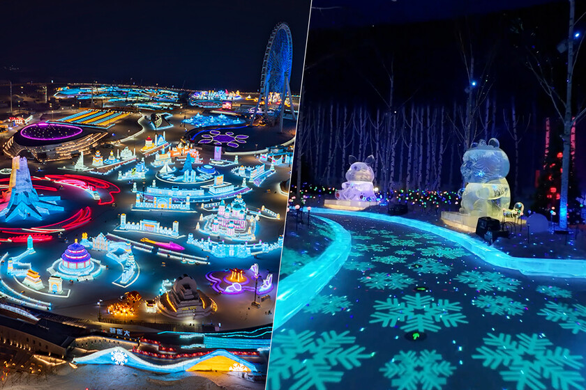 China pretende batir récords con el parque de hielo más grande del mundo. Y ya empezó a levantarlo bloque a bloque.

 – El diario andino