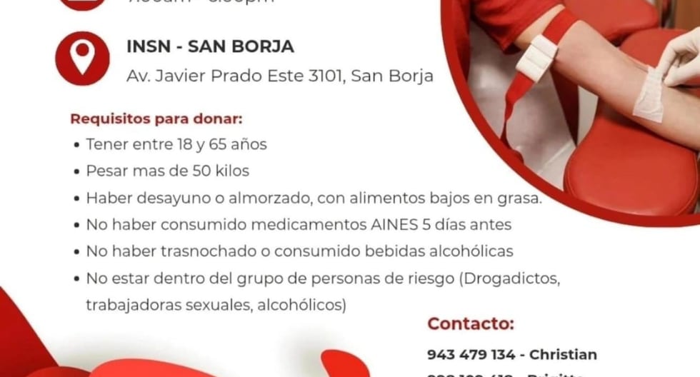 Piden donación de plaquetas y sangre para paciente con leucemia | PERÚ

 – El diario andino