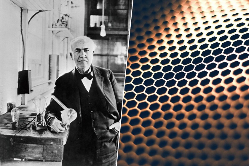 Al probar la primera bombilla en 1879, Edison se topó con un material que sería descubierto 125 años después: el prodigioso grafeno.

 – El diario andino