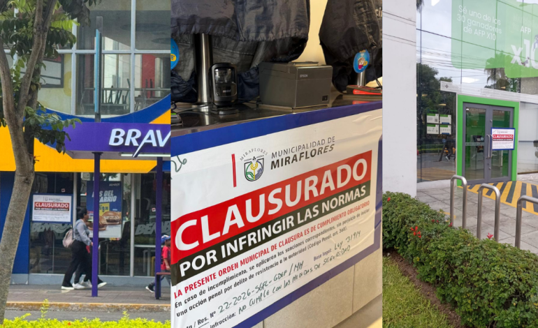 Gremios empresariales expresan preocupación por cierres e inspecciones en Miraflores

 – El diario andino