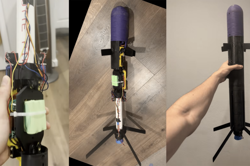 Pensábamos que imprimir un arma en 3D ya era inquietante. Ahora alguien ha dado un paso más con un “misil” guiado casero

 – El diario andino