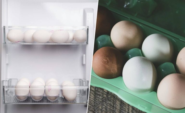 Su frigorífico tiene un compartimento diseñado para huevos en la puerta. Es el peor lugar posible para guardarlos.

 – El diario andino