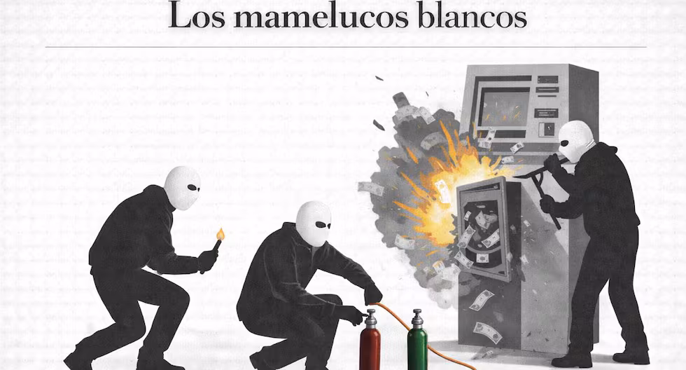 Los mamelucos blancos: Así es la modalidad que utiliza una banda para robar cajeros automáticos mediante explosiones

 – El diario andino